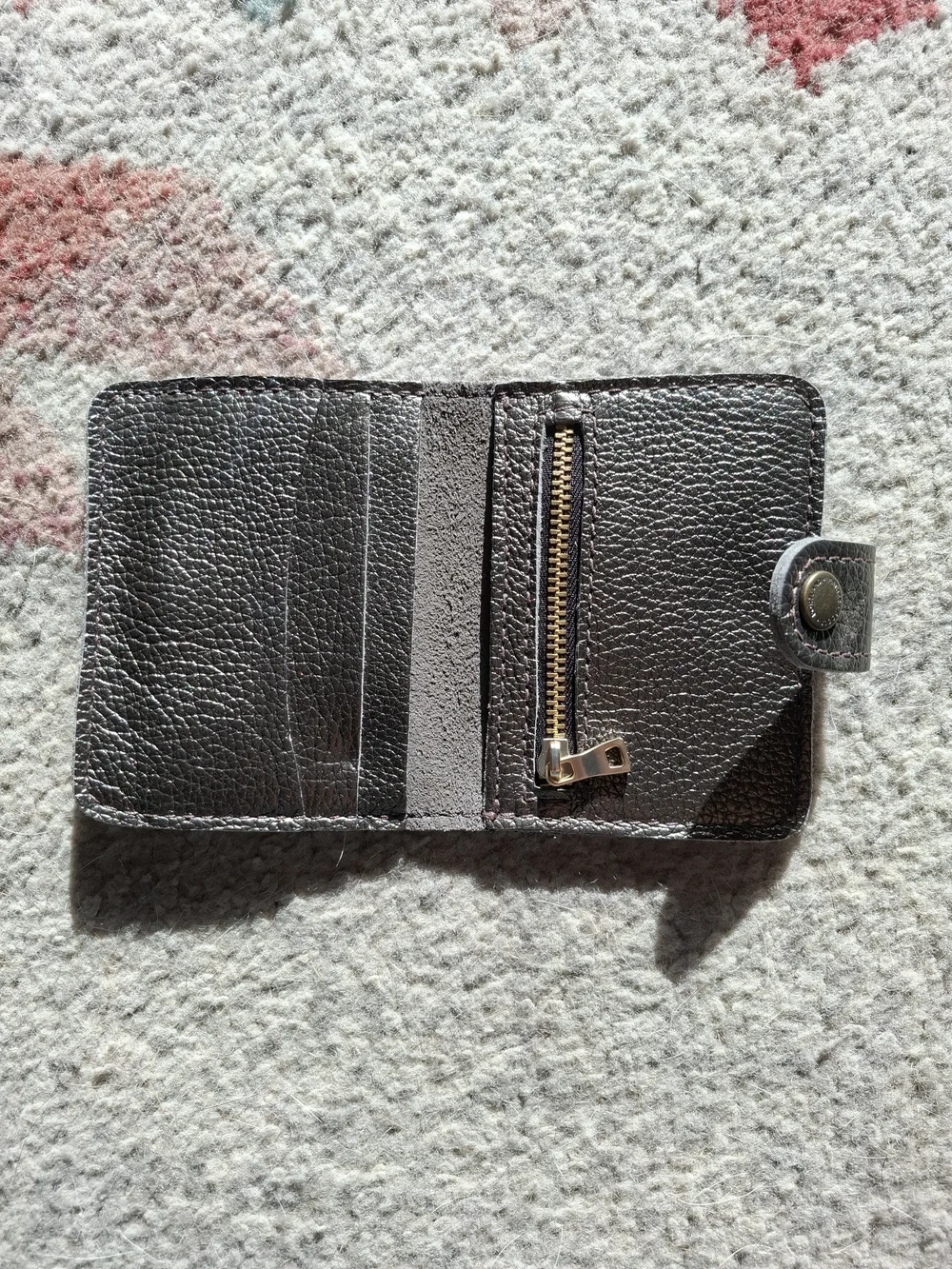 Stardust 🦄 Portland Leather Metallic Bi-fold Wallet NWT